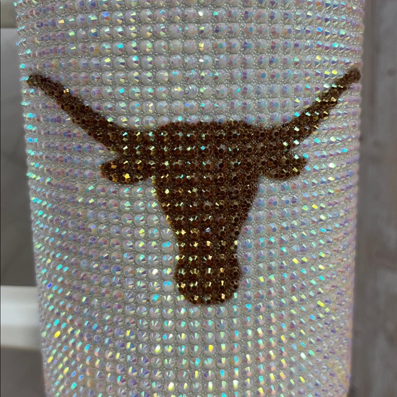 UT / University of Texas Longhorns Game Day Rhinestone Bling 40 oz Tumbler - NIB - Picture 3 of 5